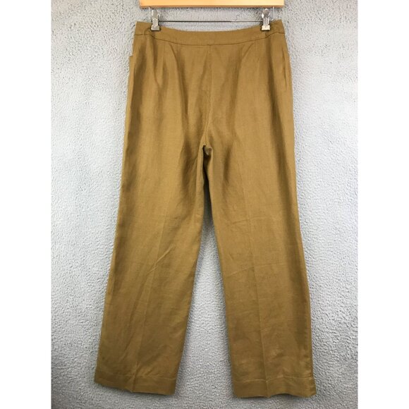 New J Jill Sandalwood Wide Leg Genuine Fit Linen Pants size 12 - Picture 2 of 12